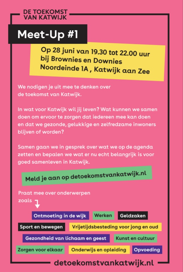 Meet-Up voor alle inwoners – De Toekomst van Katwijk: Denk mee, praat mee!